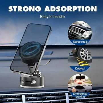 360° Vacuum suction Magnetic Phone Holder – Strong Grip for Car, Home, Kitchen & Anywhere you need.