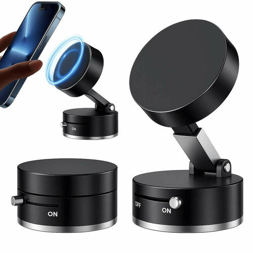 360° Vacuum suction Magnetic Phone Holder – Strong Grip for Car, Home, Kitchen & Anywhere you need.