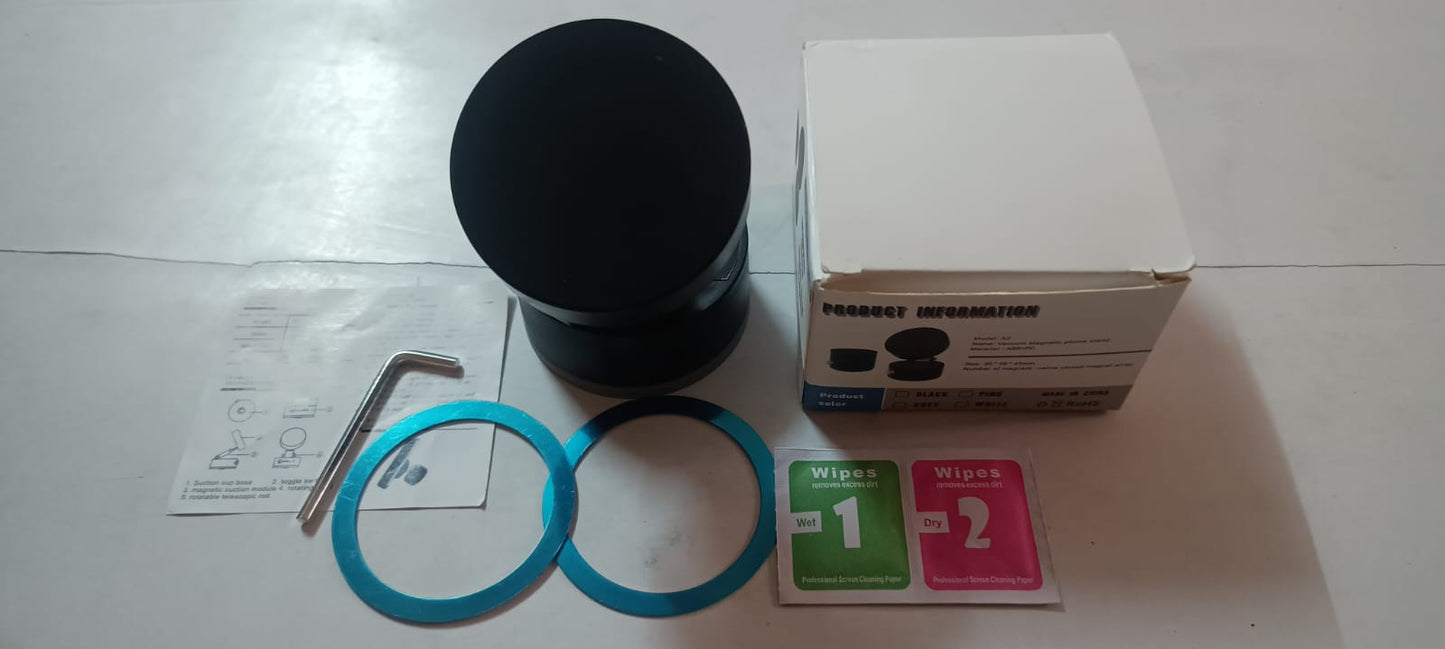 360° Vacuum suction Magnetic Phone Holder – Strong Grip for Car, Home, Kitchen & Anywhere you need.